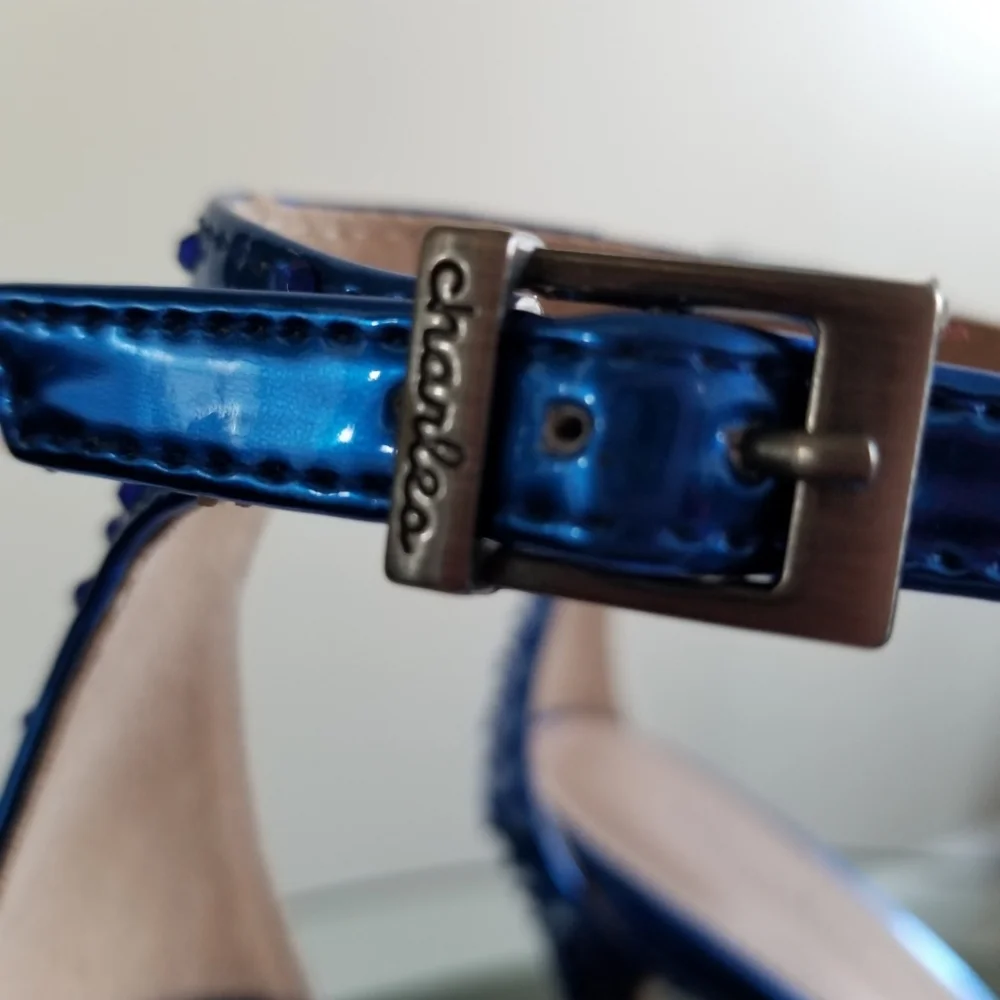 🆕️⬇️Charles by Charles David POISON Stiletto Ankle Strap Pump - Picture 8 of 16